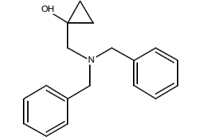 1-(DIBENZYLAMINO)CYCLOPROPANOL structure, CAS 119326-94-2