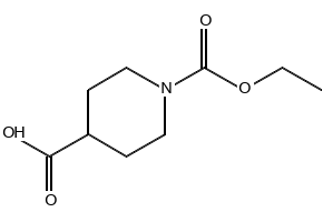 1-(ETHOXYCARBONYL)PIPERIDINE-4-CARBOXYLIC ACID structure, CAS 118133-15-6