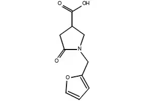 1-(FURAN-2-YLMETHYL)-5-OXOPYRROLIDINE-3-CARBOXYLIC ACID structure, CAS 175136-93-3