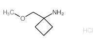 1-(METHOXYMETHYL)CYCLOBUTANAMINE structure, CAS 1029716-05-9