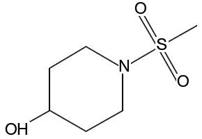 1-(METHYLSULFONYL)PIPERIDIN-4-OL structure, CAS 141482-19-1