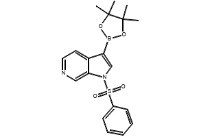 1-(PHENYLSULFONYL)-3-(4,4,5,5-TETRAMETHYL-1,3,2-DIOXABOROLAN-2-YL)-1H-PYRROLO[2,3-C]PYRIDINE structure, CAS 1174038-65-3