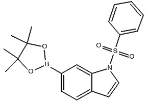 1-(PHENYLSULFONYL)-6-(4,4,5,5-TETRAMETHYL-1,3,2-DIOXABOROLAN-2-YL)-1H-INDOLE structure, CAS 1333344-24-3