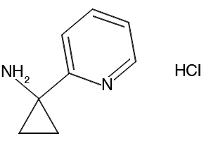 1-(PYRIDIN-2-YL)CYCLOPROPANAMINE HYDROCHLORIDE structure, CAS 437985-36-9