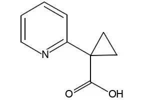 1-(PYRIDIN-2-YL)CYCLOPROPANECARBOXYLIC ACID structure, CAS 162960-26-1