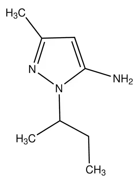 1-(SEC-BUTYL)-1H-PYRAZOL-5-AMINE structure, CAS 3524-19-4
