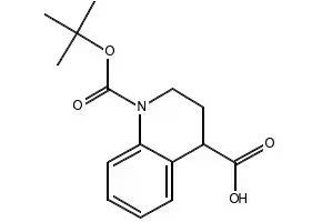 1-(TERT-BUTOXYCARBONYL)-1,2,3,4-TETRAHYDROQUINOLINE-2-CARBOXYLIC ACID structure, CAS 123811-87-0