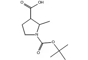 1-(TERT-BUTOXYCARBONYL)-2-METHYLPYRROLIDINE-2-CARBOXYLIC ACID structure, CAS 203869-80-1