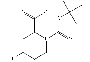 1-(TERT-BUTOXYCARBONYL)-4-HYDROXYPIPERIDINE-2-CARBOXYLIC ACID structure, CAS 917835-93-9