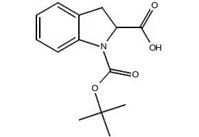 1-(TERT-BUTOXYCARBONYL)INDOLINE-2-CARBOXYLIC ACID structure, CAS 137088-51-8