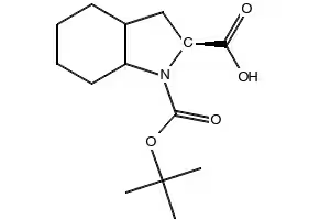 1-(TERT-BUTOXYCARBONYL)OCTAHYDRO-1H-INDOLE-2-CARBOXYLIC ACID structure, CAS 143978-66-9
