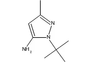 1-(TERT-BUTYL)-3-METHYL-1H-PYRAZOL-5-AMINE structure, CAS 141459-53-2