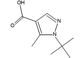 1-(TERT-BUTYL)-5-METHYL-1H-PYRAZOLE-4-CARBOXYLIC ACID structure, CAS 288251-51-4