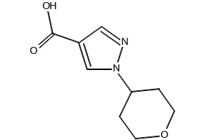 1-(TETRAHYDRO-2H-PYRAN-4-YL)PIPERIDINE-4-CARBOXYLIC ACID HYDROCHLORIDE structure, CAS 1158712-36-7