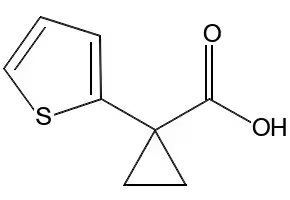 1-(THIOPHEN-2-YL)CYCLOPROPANECARBOXYLIC ACID structure, CAS 162959-94-6