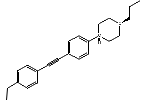 1-[(4-PROPYLPHENYL)ETHYNYL]-4-(TRANS-4-PROPYLCYCLOHEXYL)-BENZENE structure, CAS 100558-53-0