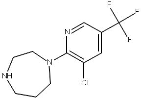 1-[3-CHLORO-5-(TRIFLUOROMETHYL)PYRID-2-YL]HOMOPIPERAZINE structure, CAS 231953-40-5