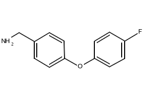 1-[4-(4-FLUOROPHENOXY)PHENYL]METHANAMINE structure, CAS 179057-32-0