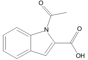 1-ACETYL-1H-INDOLE-2-CARBOXYLIC ACID structure, CAS 10441-26-6