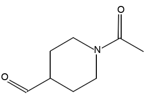 1-ACETYL-4-PIPERIDINECARBOXALDEHYDE structure, CAS 155826-26-9