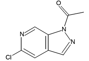 1-ACETYL-5-CHLOROPYRAZOLO[3,4-C]PYRIDINE structure, CAS 76006-04-7