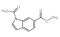 1-ACETYL-6-METHOXYCARBONYLINDOLE structure, CAS 126759-62-4
