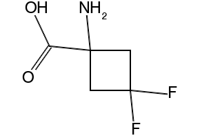 1-AMINO-3,3-DIFLUOROCYCLOBUTANECARBOXYLIC ACID structure, CAS 1225532-86-4