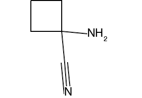 1-AMINOCYCLOBUTANECARBONITRILE structure, CAS 70780-84-6