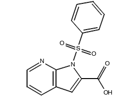 1-BENZENESULFONYL-1H-PYRROLO[2,3-B]PYRIDINE-2-CARBOXYLIC ACID structure, CAS 189089-90-5