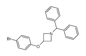 1-BENZHYDRYL-3-(4-BROMOPHENOXY)AZETIDINE structure, CAS 132924-50-6