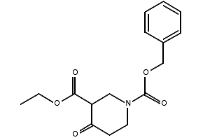 1-BENZYL 3-ETHYL 4-OXOPIPERIDINE-1,3-DICARBOXYLATE structure, CAS 154548-45-5