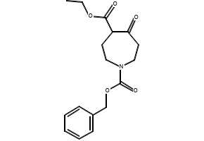 1-BENZYL 4-ETHYL 5-OXOAZEPANE-1,4-DICARBOXYLATE structure, CAS 31696-09-0
