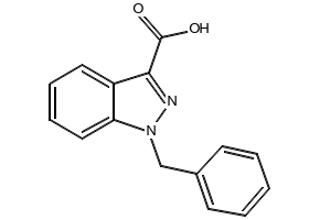 1-BENZYL-1H-INDAZOLE-3-CARBOXYLIC ACID structure, CAS 41354-03-4