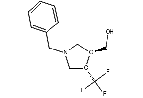 1-BENZYL-3-(TRIFLUOROMETHYL)PYRROLIDIN-3-OL structure, CAS 1211580-89-0