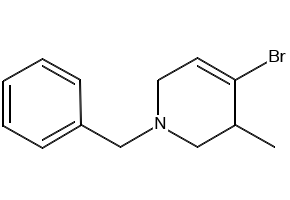 1-BENZYL-4-BROMO-1,2,3,6-TETRAHYDROPYRIDINE structure, CAS 175347-95-2