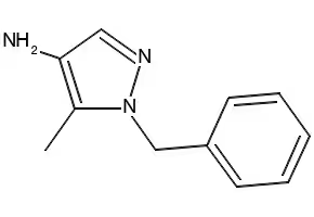 1-BENZYL-4-METHYL-1H-PYRAZOL-5-AMINE structure, CAS 3528-49-2