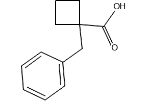 1-BENZYLCYCLOBUTANECARBOXYLIC ACID structure, CAS 114672-02-5