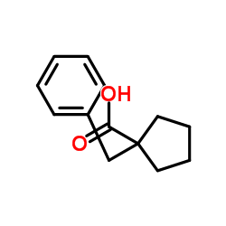 1-BENZYLCYCLOPENTANECARBOXYLIC ACID structure, CAS 220875-85-4