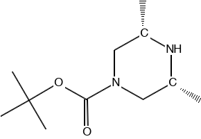 1-BOC-3,5-DIMETHYLPIPERAZINE structure, CAS 129779-30-2
