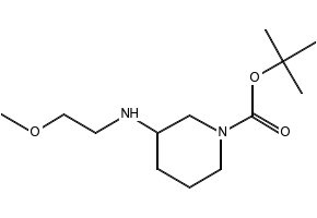 1-BOC-3-(2-METHOXYETHYLAMINO)PIPERIDINE structure, CAS 887588-09-2