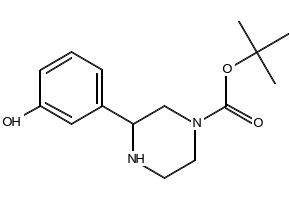 1-BOC-3-(3-HYDROXYPHENYL)PIPERAZINE structure, CAS 889956-76-7