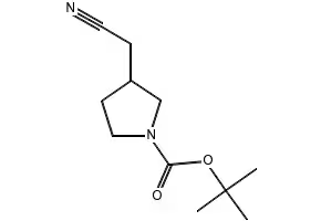 1-BOC-3-(CYANOMETHYL)PYRROLIDINE structure, CAS 142253-46-1