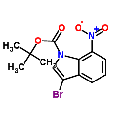 1-BOC-3-BROMO-7-NITROINDOLE structure, CAS 914349-37-4