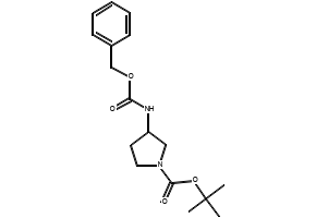 1-BOC-3-CBZ-AMINOPYRROLIDINE structure, CAS 325775-36-8
