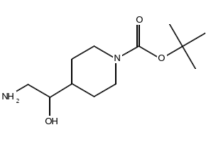 1-BOC-4-(2-AMINO-1-HYDROXYETHYL)PIPERIDINE structure, CAS 301221-57-8