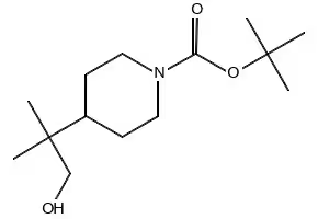 1-BOC-4-(4-((1-HYDROXY-2-METHYLPROPAN-2-YL)CARBAMOYL)-2-OXOPYRROLIDIN-1-YL)PIPERIDINE structure, CAS 1221278-48-3