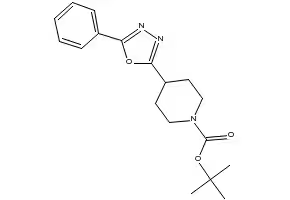 1-BOC-4-(5-(CHLOROMETHYL)-1,3,4-OXADIAZOL-2-YL)PIPERIDINE structure, CAS 685828-39-1