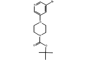 1-BOC-4-(5-BROMOPYRIDIN-3-YL)PIPERAZINE structure, CAS 412348-60-8