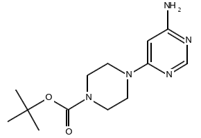 1-BOC-4-(6-AMINOPYRIMIDIN-4-YL)PIPERAZINE structure, CAS 436851-80-8