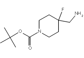 1-BOC-4-(AMINOMETHYL)-4-FLUOROPIPERIDINE structure, CAS 620611-27-0